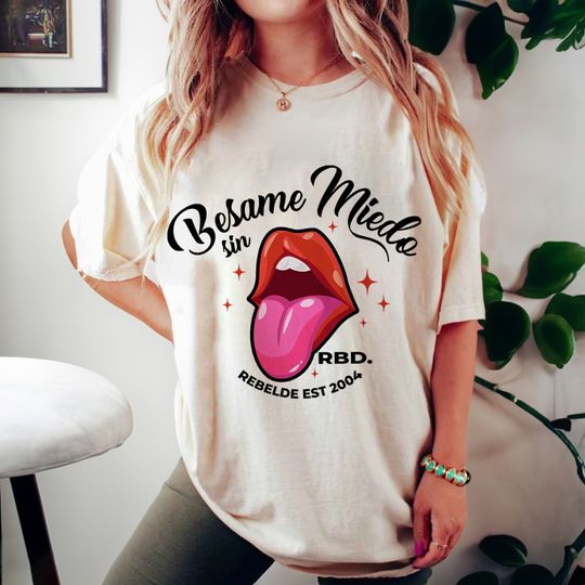 Discover Bésame Sin Miedo Vintage 90s Graphic Tee for RBD Tour