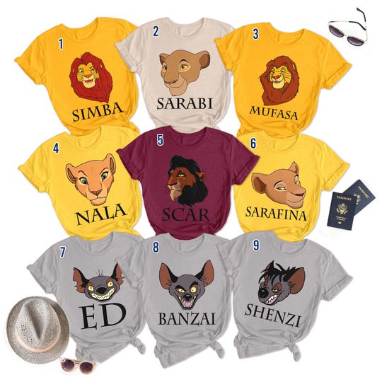 Discover Lion Family Matching Shirt for Vacations