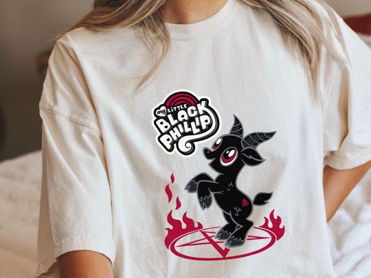 Discover My Little Black Phillip Halloween T-Shirt - Eerie Horror Design