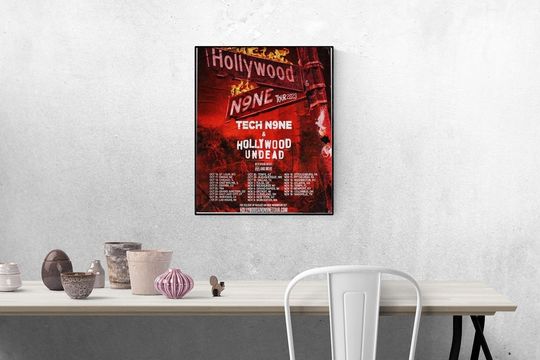Discover Tech N9ne Hollywood Tour 2023 Fan Gifts Home Decor Poster