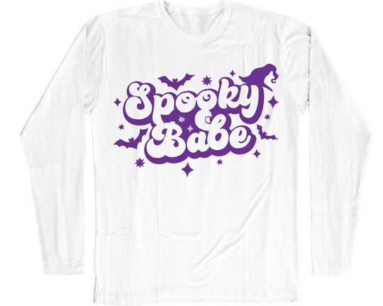 Discover Spooky Babe | Long Sleeve Shirt | Halloween Shirt | Spooky Szn
