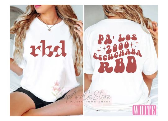 Discover Rebelde Shirt 2000's Escuchaba RBD T-Shirt, Soy RBD Tour 2023 Shirt,  Generacion Rebelde World Tour Merch