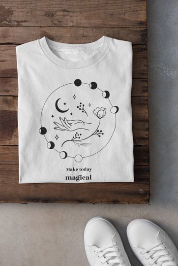 Discover Moon Child T-Shirt with Zodiac and Witchy Vibes