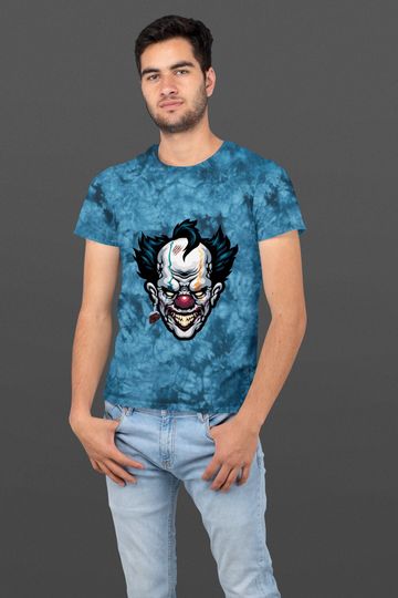 Discover Scary Clown Tie dye T-shirt