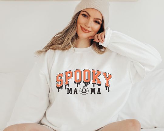 Discover Spooky Mama Halloween Sweatshirt