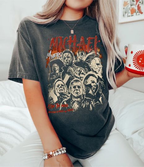 Discover Vintage Michael Myers Halloween Hoodie - Horror Film Sweatshirt