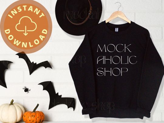 Discover Halloween Sweatshirt Mockup - Fall Theme Apparel Mockup
