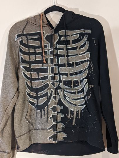 Discover Skeleton Zip Hoodie