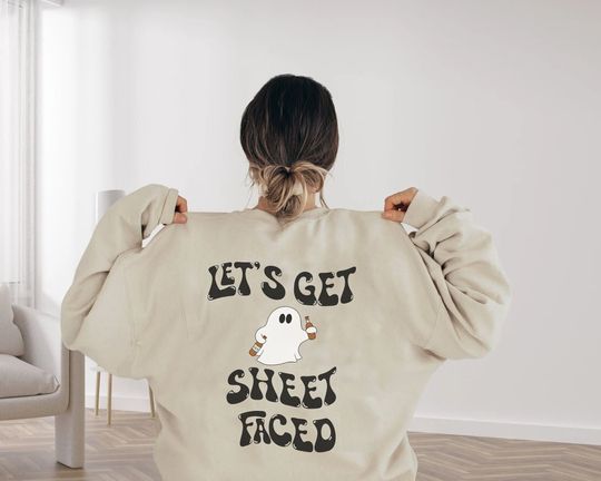 Discover Funny Let's Get Sheet Faced Hoodie