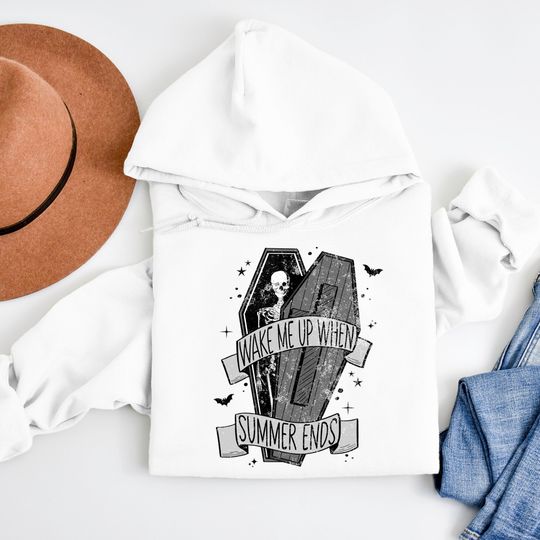 Discover Spooky Coffin Hoodie for Halloween Celebrations