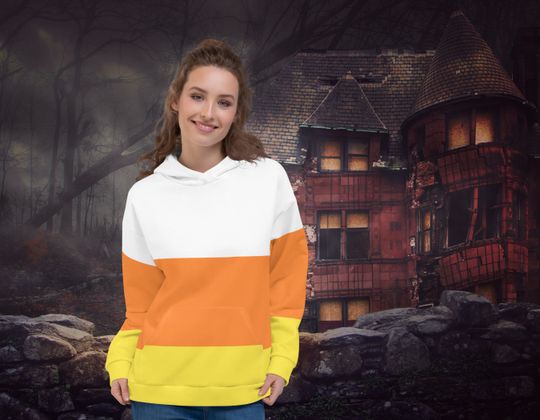 Discover Candy Corn Hoodie, Halloween 2023 costume, cozy unisex hoodie,