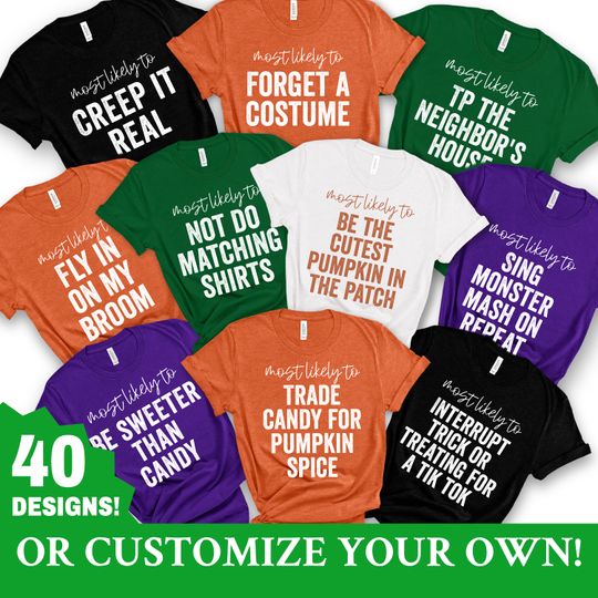 Discover Matching Family Halloween Shirts for Parties