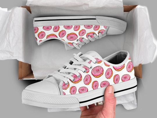 Discover Kawaii Donuts Women's Low Top Sneaker