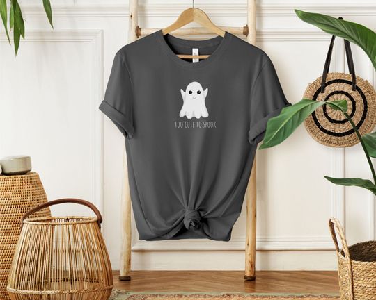 Discover Too Cute to Spook T-shirt, Ghost Tshirt, Cute Halloween Shirt, Ghost Halloween T-shirt, Spook Tshirt