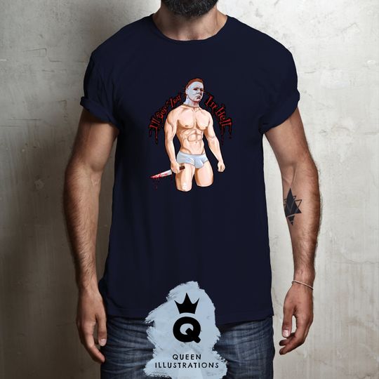Discover Michael Myers Halloween, Gay Halloween Tshirt, LGBTQI+ T-shirt, unisex, Gift ideas for him, herm or them. Gay Horror Art