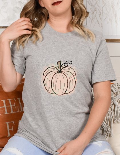 Discover Women's Pumpkin Shirt, Women's Fall Pumpkin Graphic Tee, Unisex Jersey Short Sleeve Tee