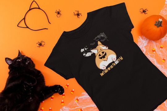 Discover Funny Halloween Shirt, Spooky Dog Tshirt, Cute Halloween Pumpkin T shirt, Corgi Shirt, Autumn Tshirt, Fall Shirt, Dog Mom Shirt