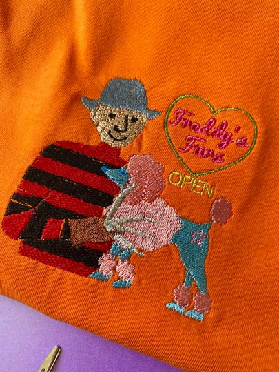 Discover Freddy Krueger's Furs Elm Street Halloween Embroidered Tshirt