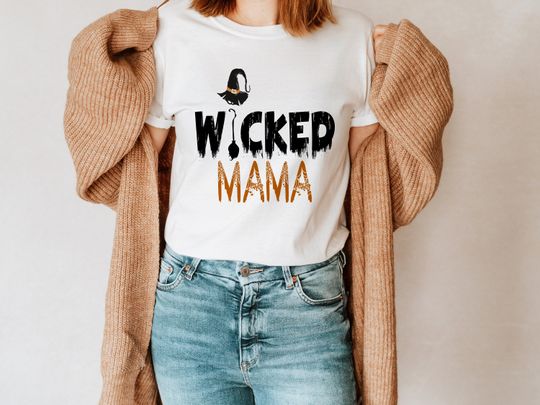 Discover Wicked Mama Halloween T-Shirt Gift for Mothers
