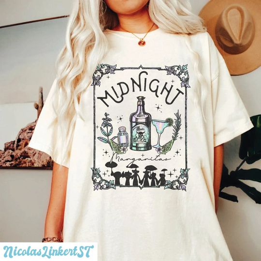 Discover Vintage Midnight Margarita Shirt, Halloween Witches  Shirt, Tequila Shirt, Triple Moon Goddess, Spooky Vibes Shirts, DL-120704