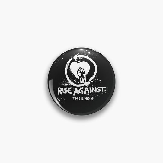 Discover by rise against logo band music punk rock essential t shirt Pin