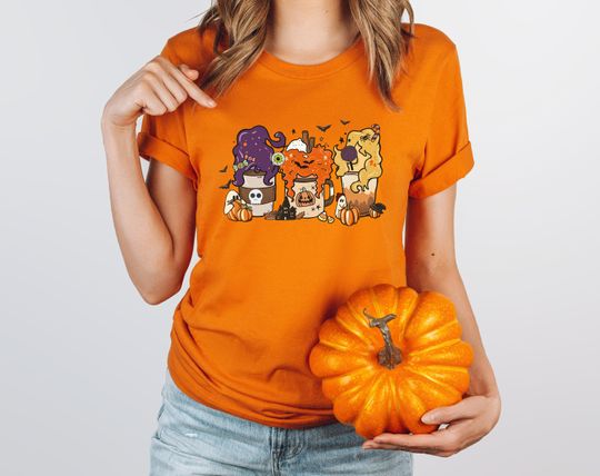 Discover Horror Squad Pumpkin Spice Latte Graphic T-Shirt
