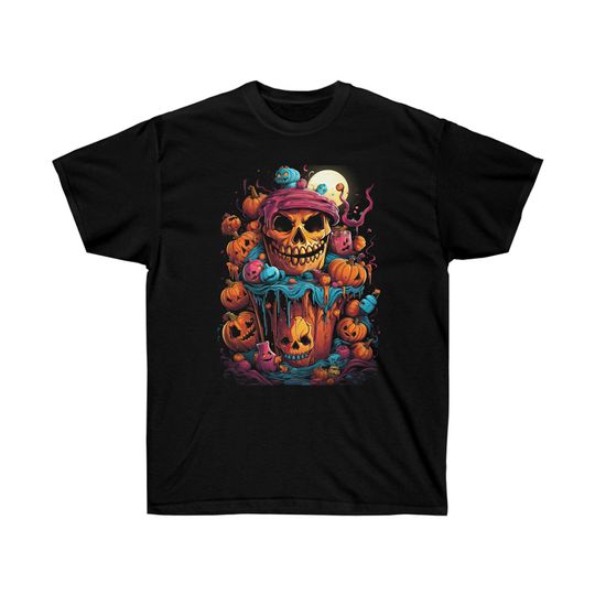 Discover Ghoulish Glee Halloween Jack-O-Lantern Tee