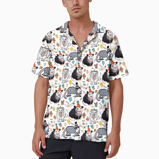 Discover Funny Opossum Hawaiian Shirt, Screaming Possum Shir