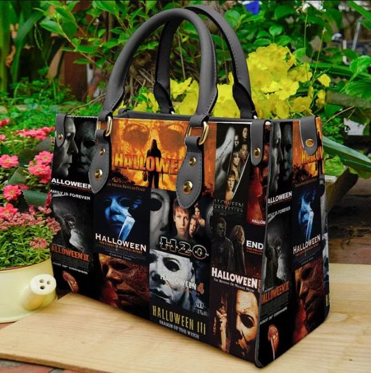 Discover Halloween Leather Handbag, Michael Myers Handbag