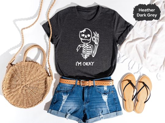 Discover Funny Halloween Skeleton Theme T-Shirt Collection