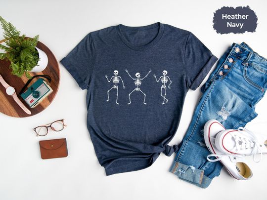 Discover Happy Halloween Funny Skeleton Tee