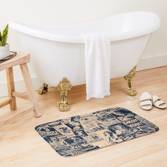 Discover Famous Monsters Bath Mat