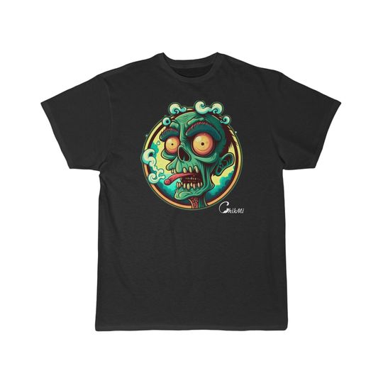 Discover Zombie Head and Chikmi Company Logo Men's Short Sleeve Tee, T-Shirt, Company T-Shirt, Logo, Support