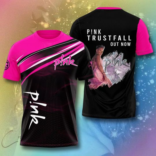 Discover P!nk Tour Shirt, P!nk Pink Singer Summer Carnival 2023 Tour 3D T-Shirt