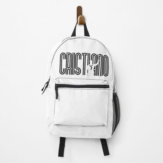 Discover Cristiano Ronaldo Fan Art (CR7) - White Edition Backpack