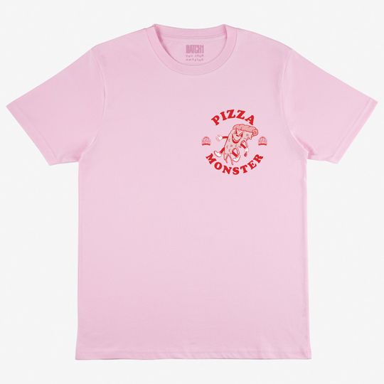 Discover Pizza Monster Women's Back Print T Shirt