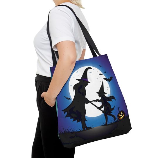 Discover Halloween Tote Bag (AOP), Spooky Season, Spooky Gift