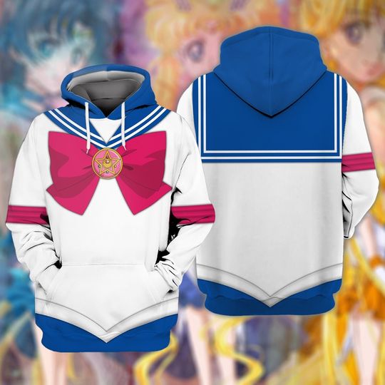 Discover Costume Moon, Halloween Cosplay Costume, Anime Cosplay 3D Hoodie