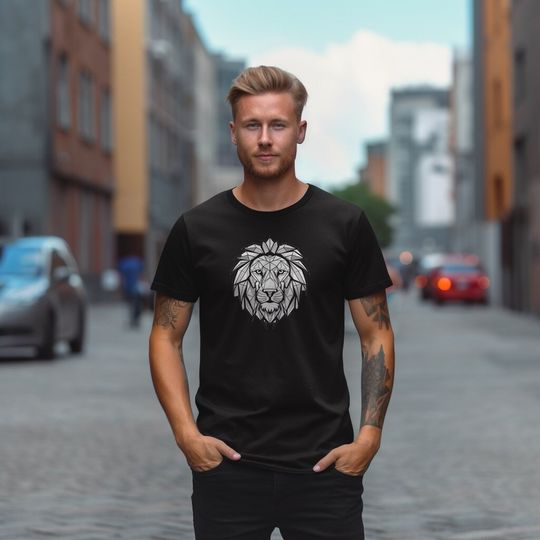 Discover Cool Tribal Lion T-Shirt - Unisex Streetwear Lion Tee