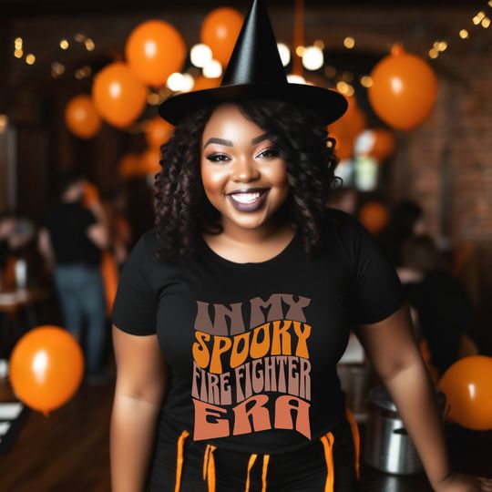 Discover In My Spooky Firefighter Era, Firefighter Shirt, Halloween Fireman