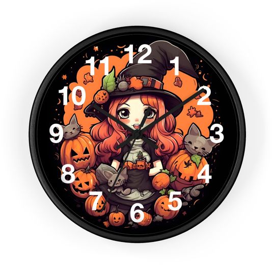 Discover Halloween Kids Room Decor Wall Clock. Gift for kids. Kids Room