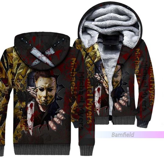 Discover Michael Myers Fleece Hoodie, Michael Myers Zip Hoodie