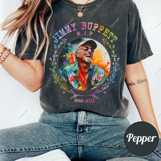 Discover Memorial RIP Jimmy Buffett Shirt, Jimmy Buffett Fan Gift, Parrothead Island Tshirt
