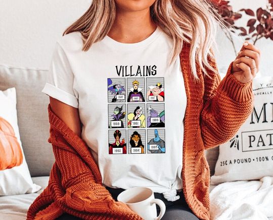 Discover Villains Squad Shirt, Horror Halloween Shirt, Trick Or Treat Shirt, Spooky Vibes Shirt
