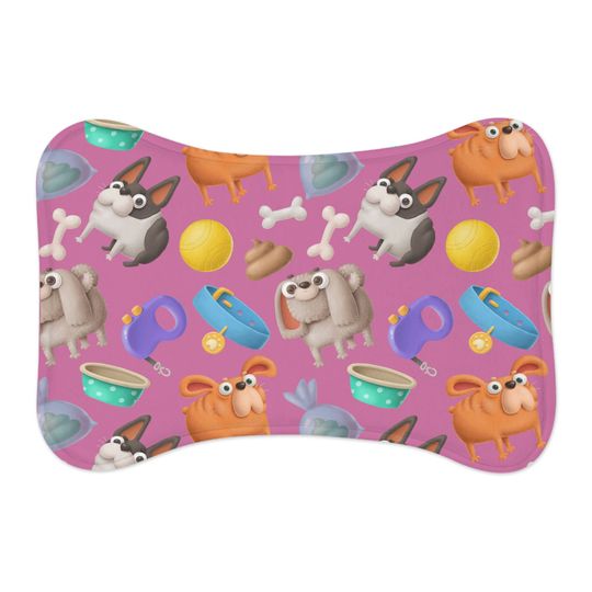 Discover Dog Vintage Pet Bowls Mats