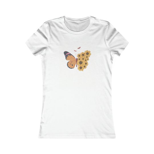 Discover Women's Butterfly Top T-shirt Print