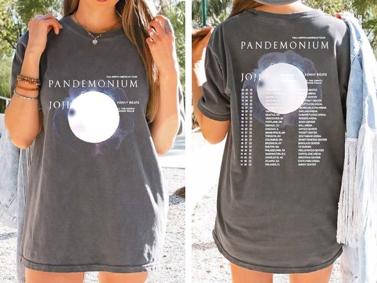 Discover Color Joji Pandemonium Tour 2023 Shirt, Joji 2023 Concert Shirt