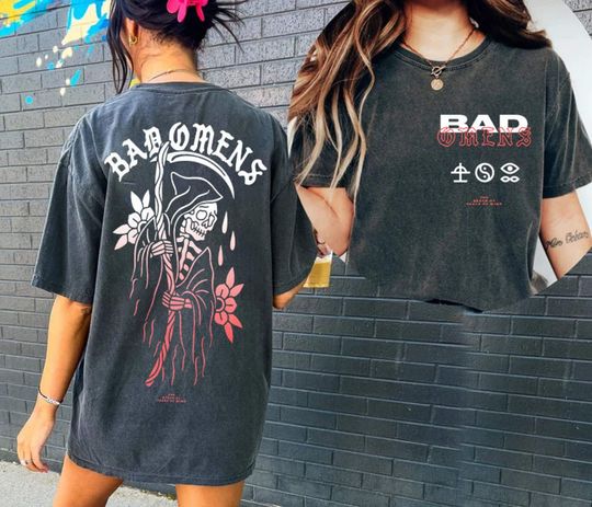 Discover Fade Reaper Tee Bad Omens Shirt, Band Track List 2023 Merch The Concrete Forever Tour 2023