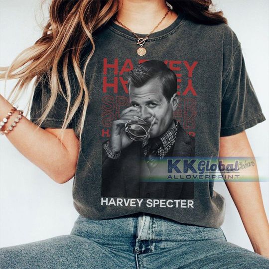 Discover Harvey Specter Vintage Graphic T-Shirt, Suits Movie TV Shirt
