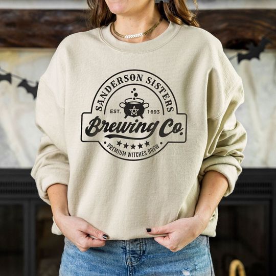 Discover Sanderson Sister Brewing Co Sweatshirt, Sanderson Sisters Sweatshirt, Sanderson Sister Shirt, Halloween Shirt, Sanderson Sweatshirt